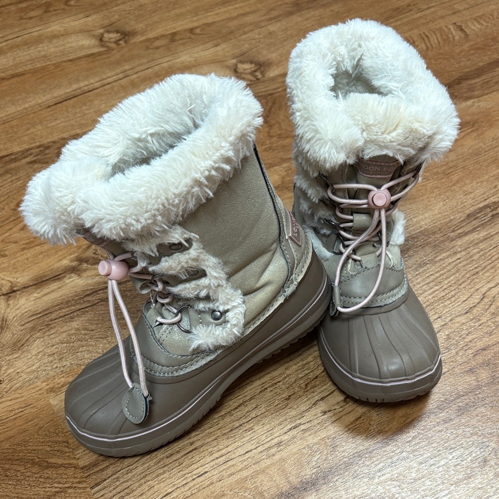Kids Fur Lined Winter Boots size 13